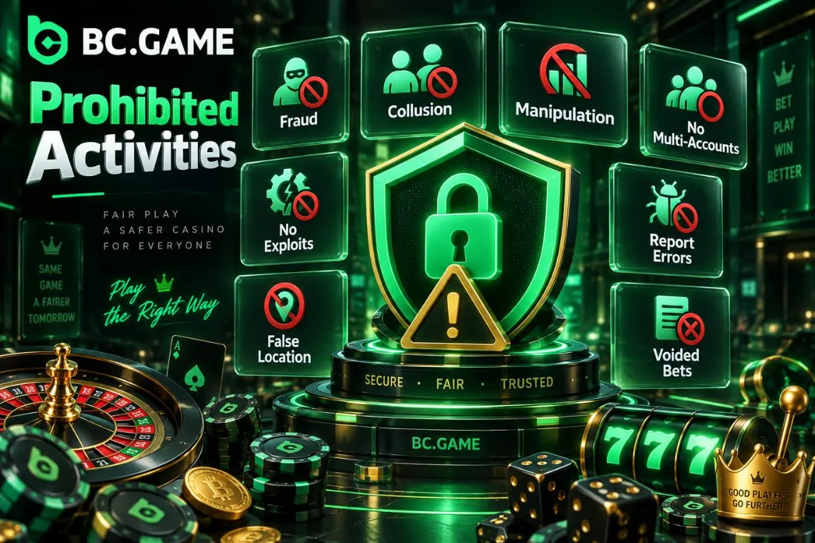 BC Game Prohibited Activities